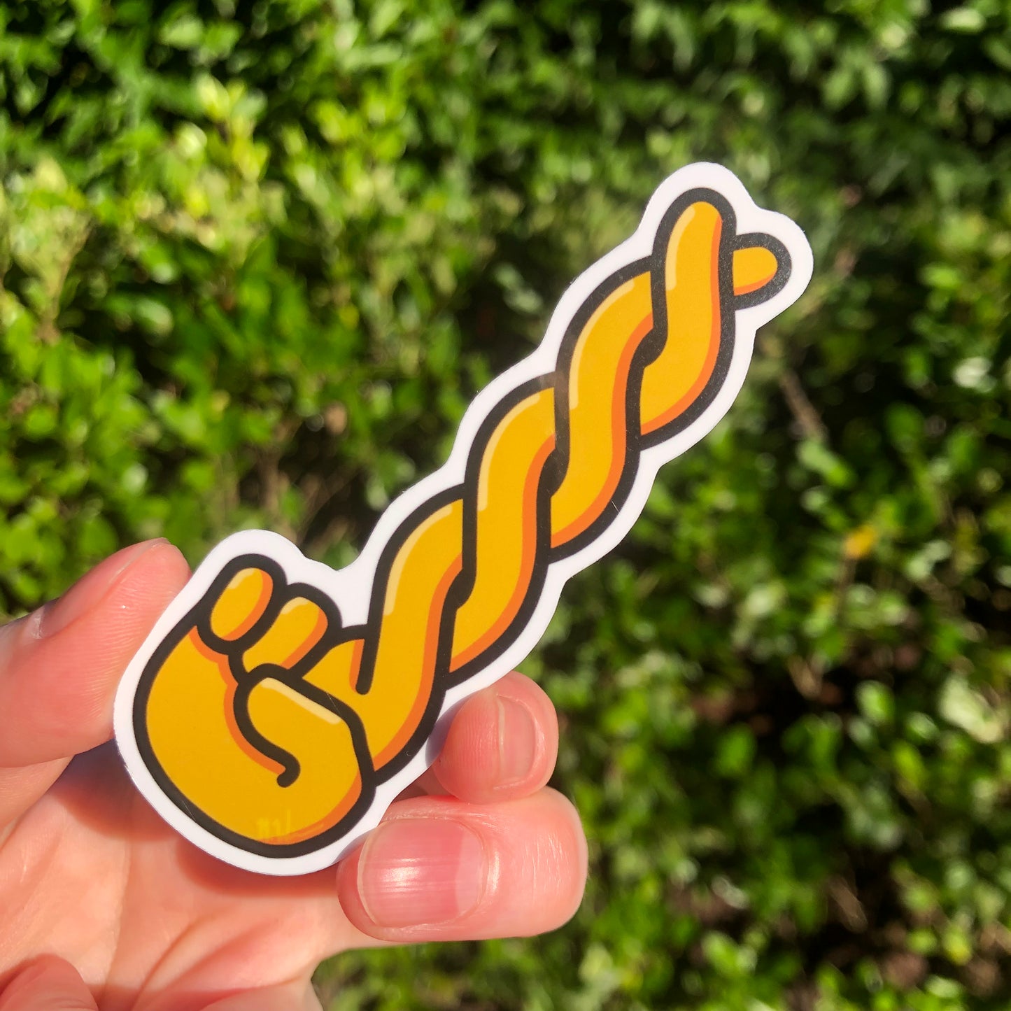 Fingers Crossed Sticker