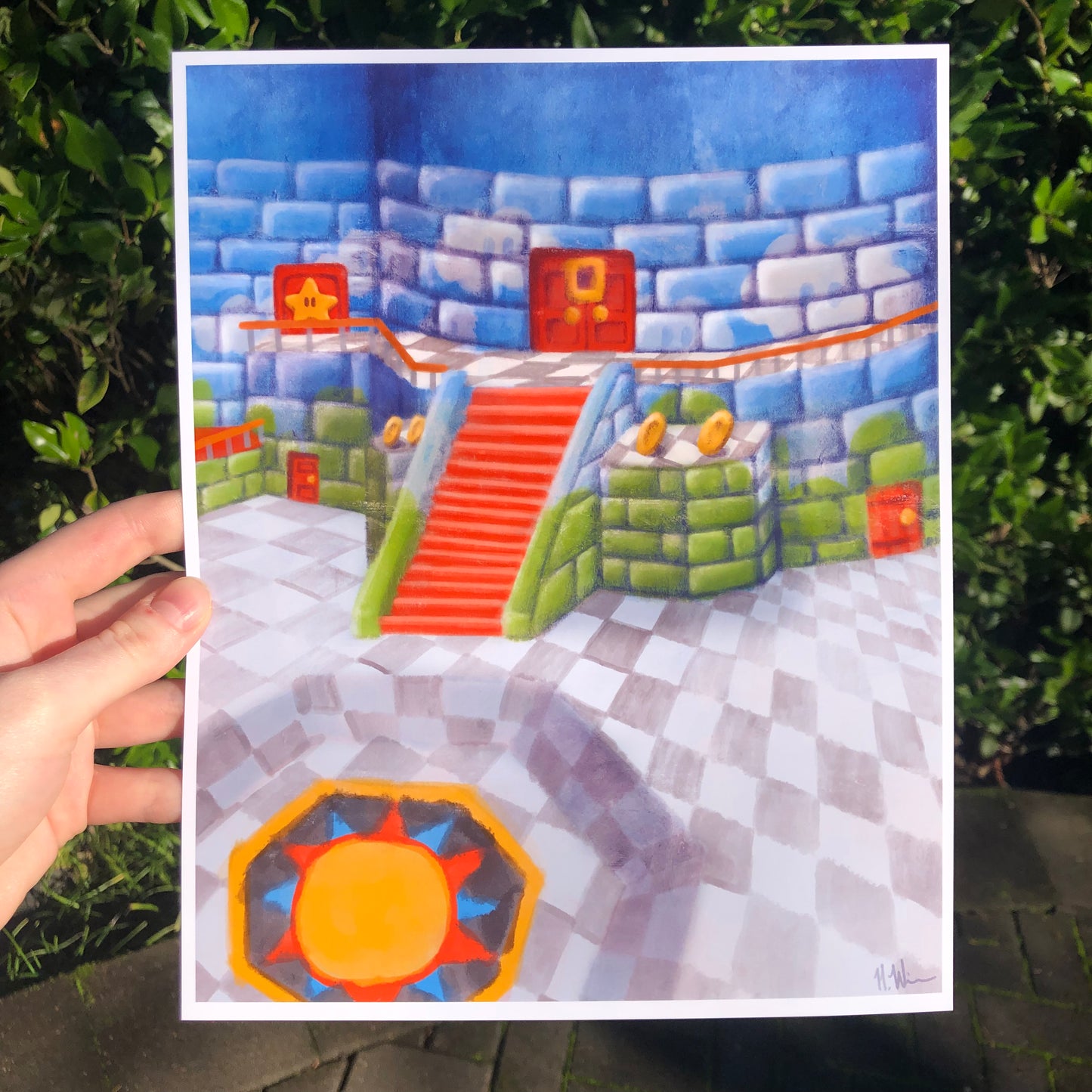 Distorted Castle Print