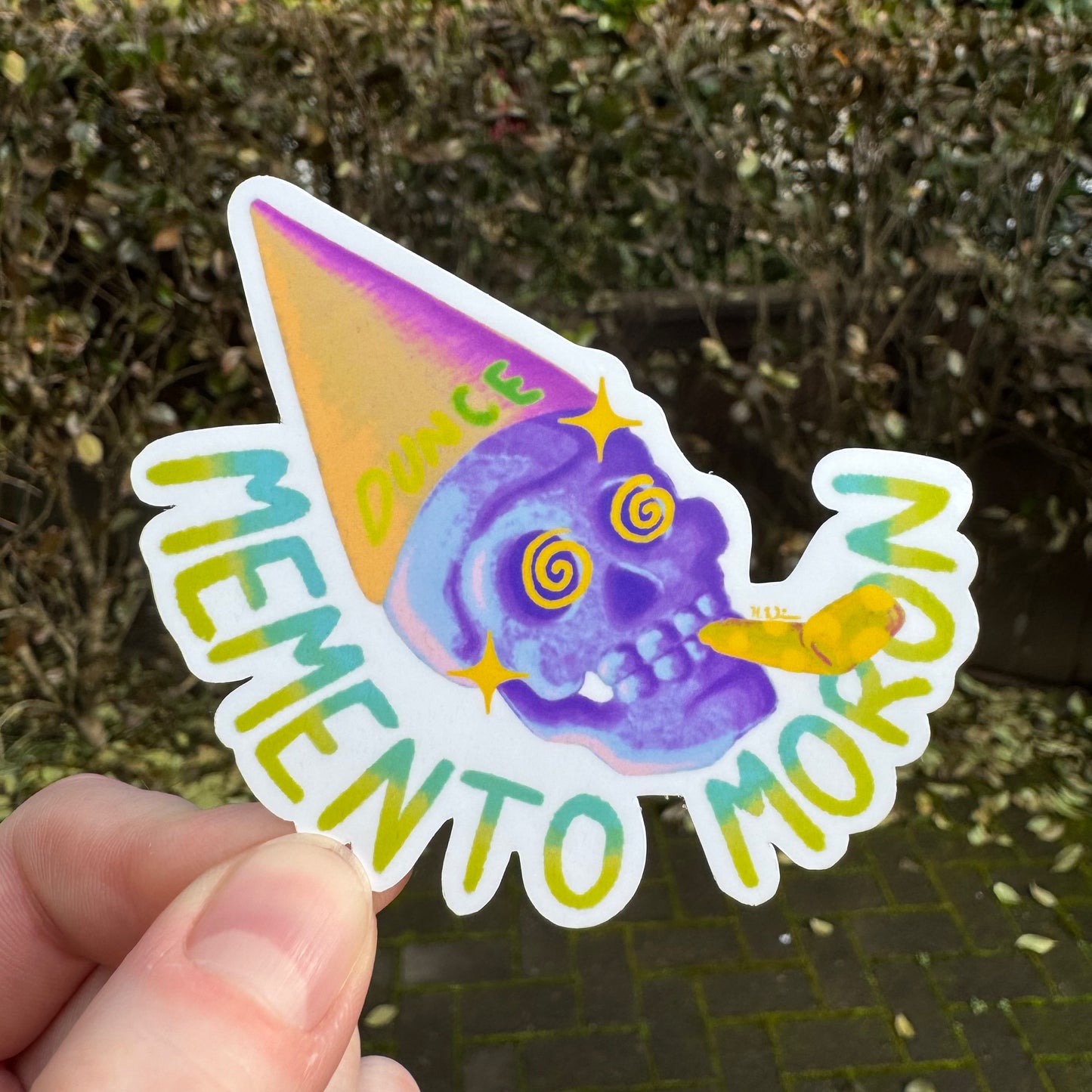 Memento Moron Sticker