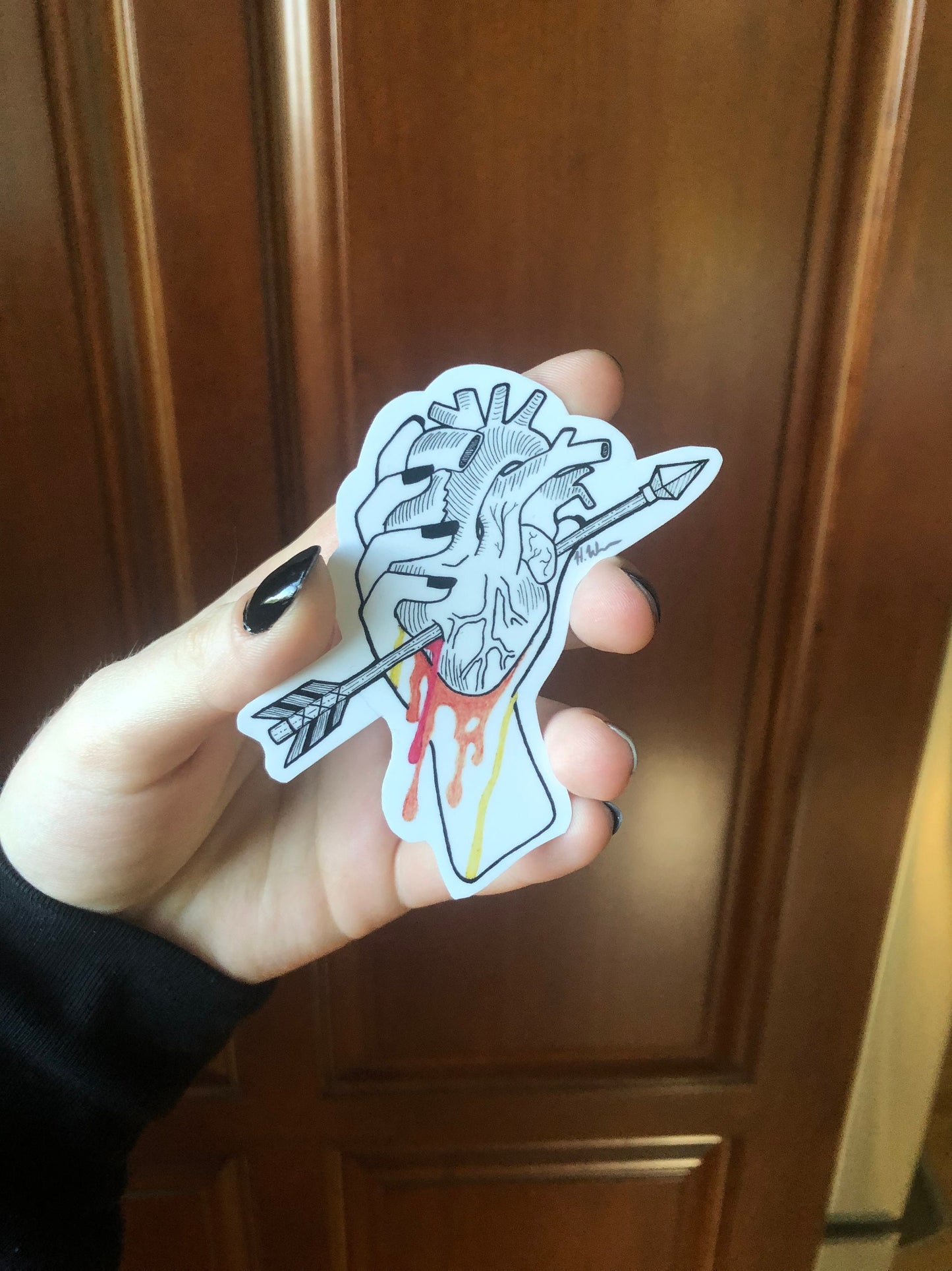 Heart In Hand Sticker