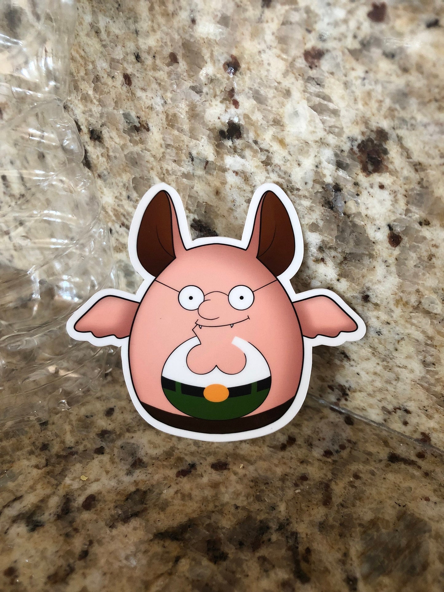 Cursed Dad Plushie Sticker