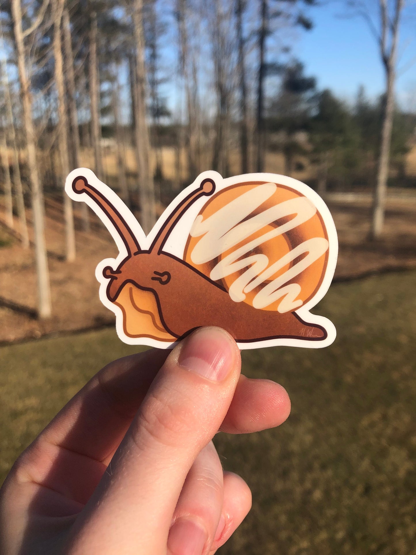 Cinnamon Bun Snail Sticker