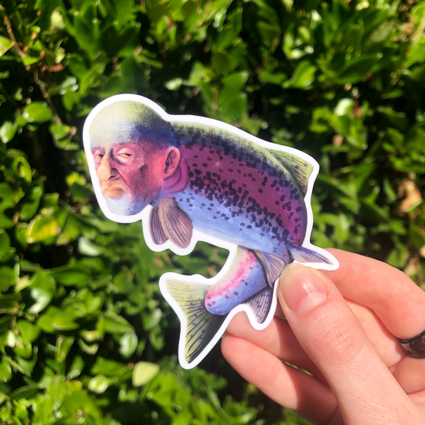 Man Trout Sticker