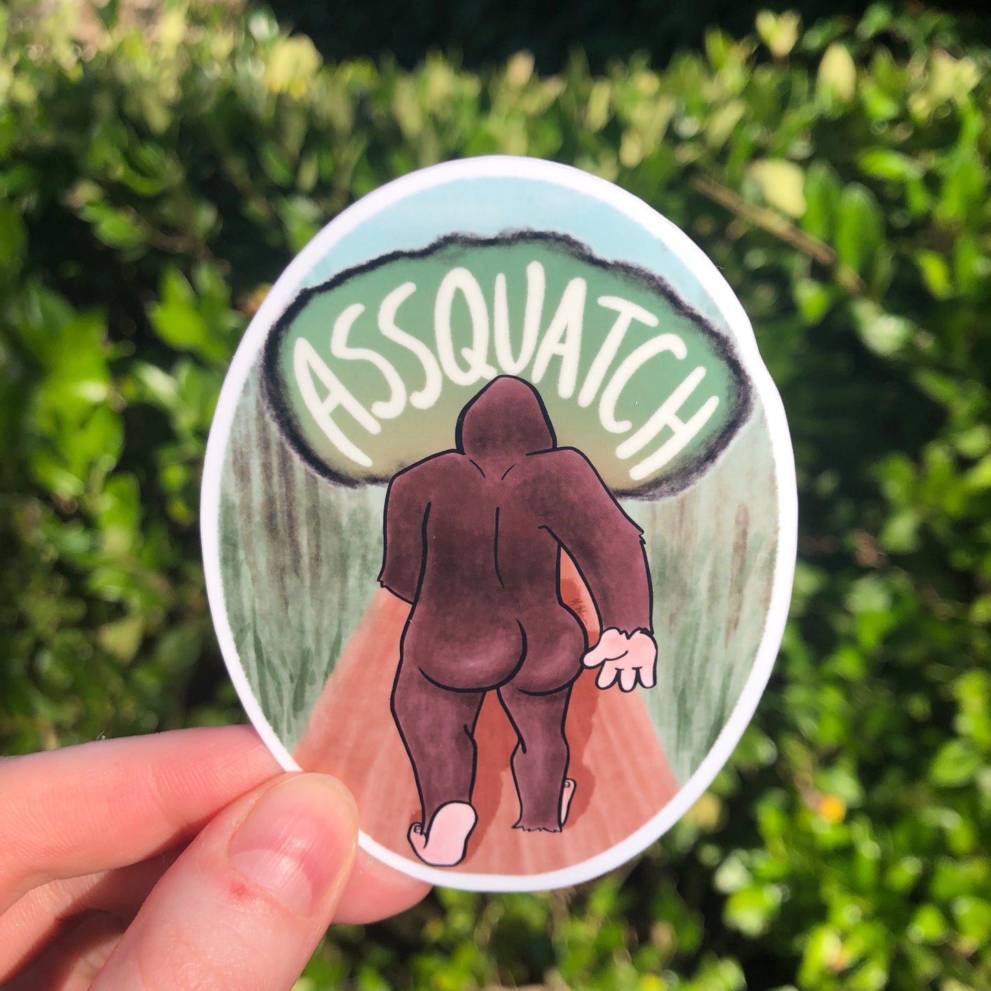 Assquatch Sticker