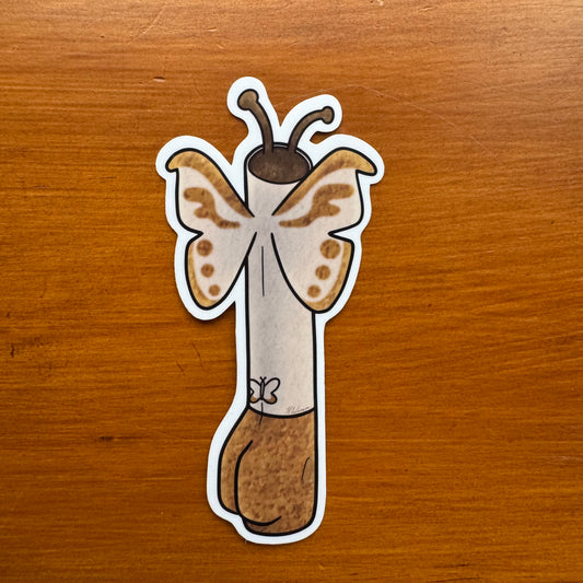“Butt”erfly Sticker