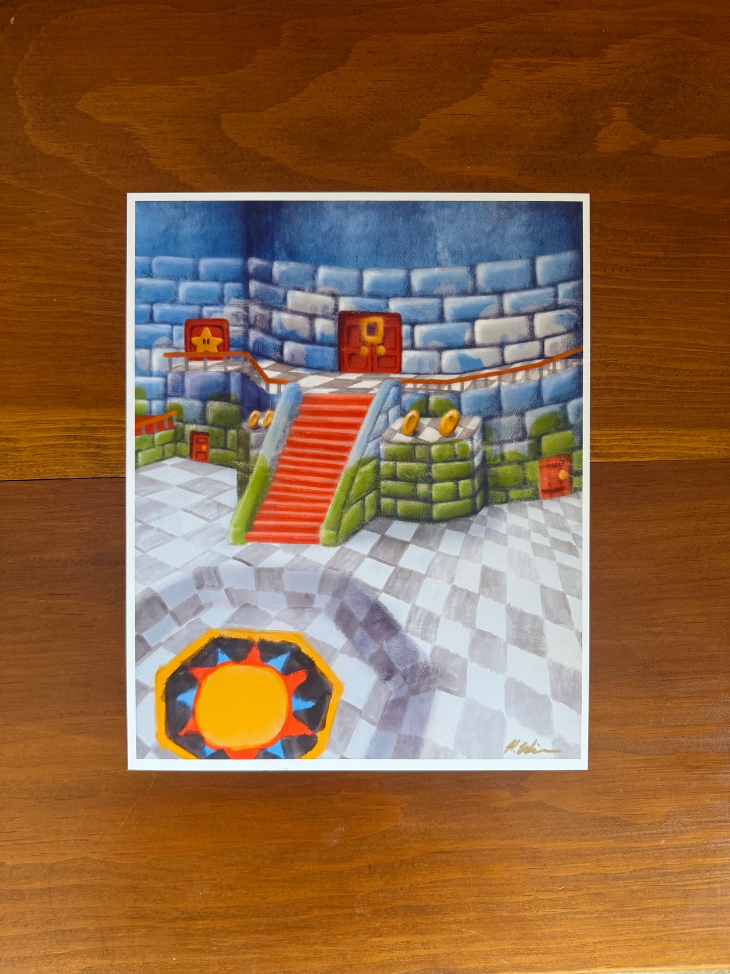 Distorted Castle Print