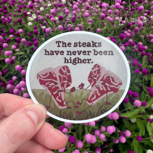 High Steaks Sticker