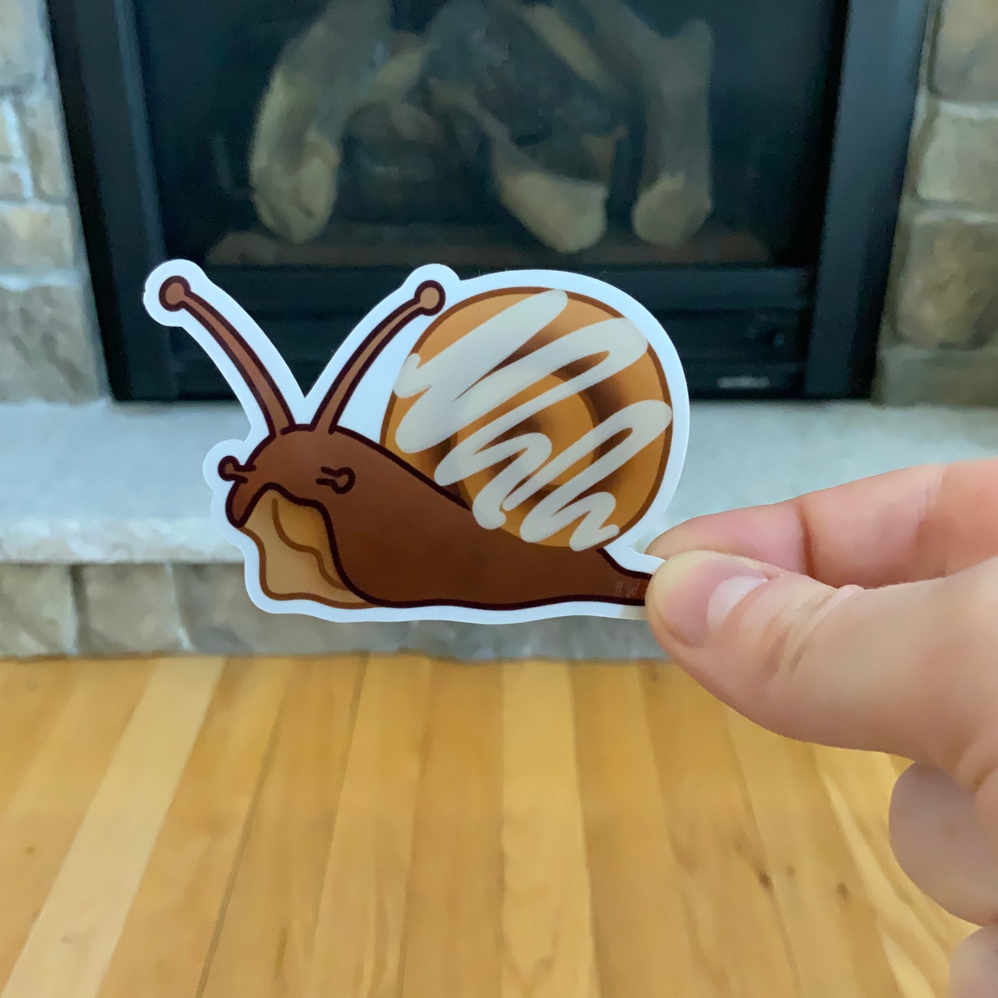 Cinnamon Bun Snail Sticker