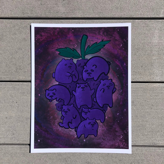 Grape Bears Print