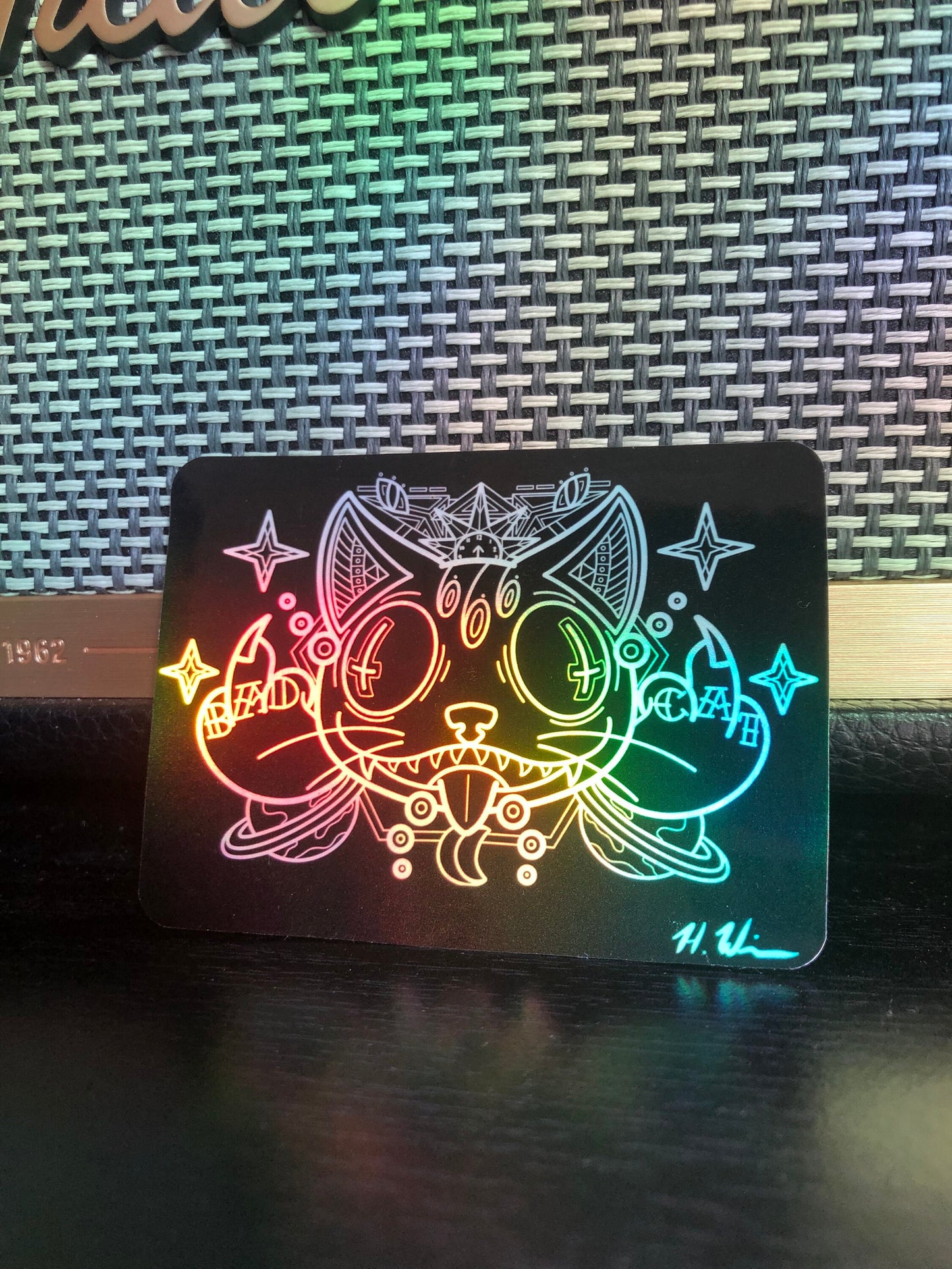 Holographic Bad Cat Sticker